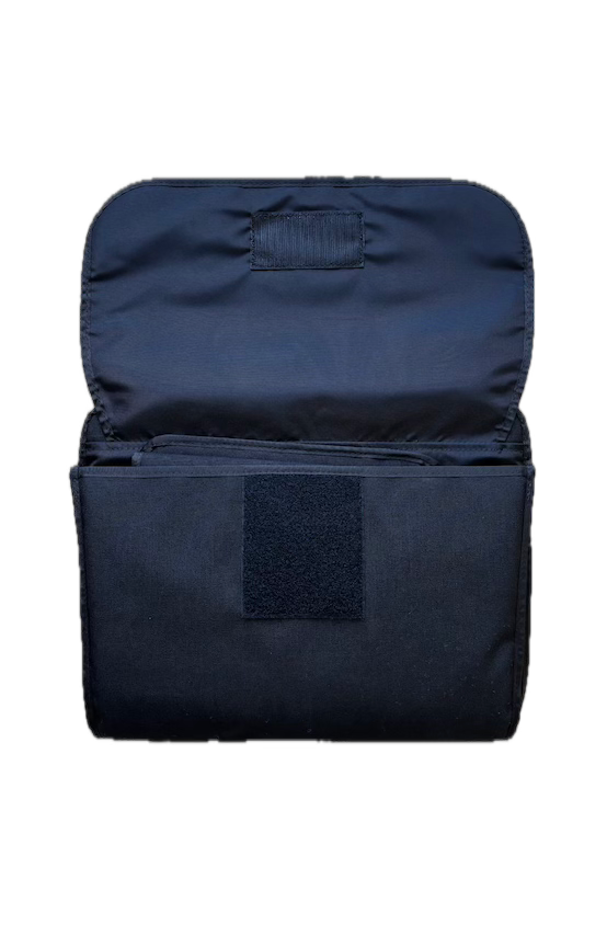 Large Cargo Storage Pouch for Jeep Wrangler by noteworthy brand - front view, open