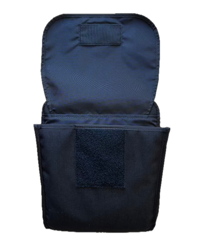 Mid size Cargo Storage Pouch for Jeep Wrangler by noteworthy brand - front view, open